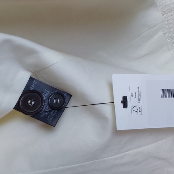 Isabel Marant- Womens Cream Blazer Suit Coat Silk/Cotton Minimalist Neut. Sz.M/L - Picture 4 of 12